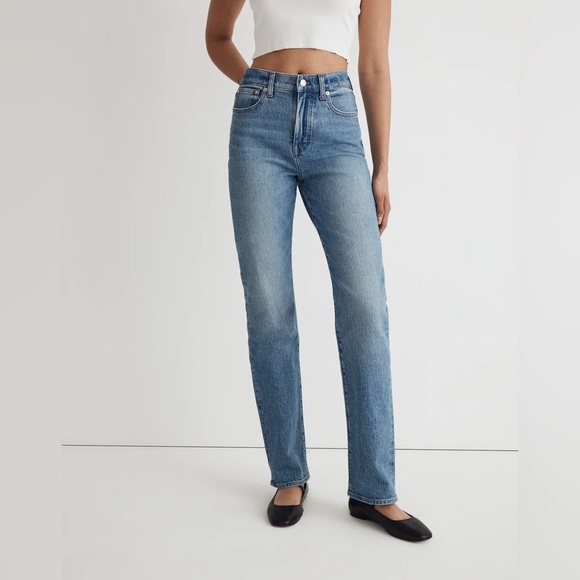 Madewell The Petite '90s Straight Jean in Enmore Wash Sz 32P - Picture 1 of 16